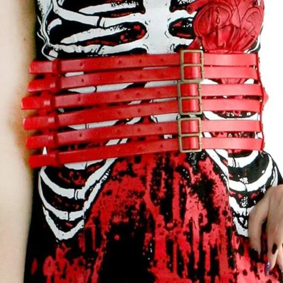 TOO FAST - BLEEDING RIBCAGE DRESS - Picture 5 of 8